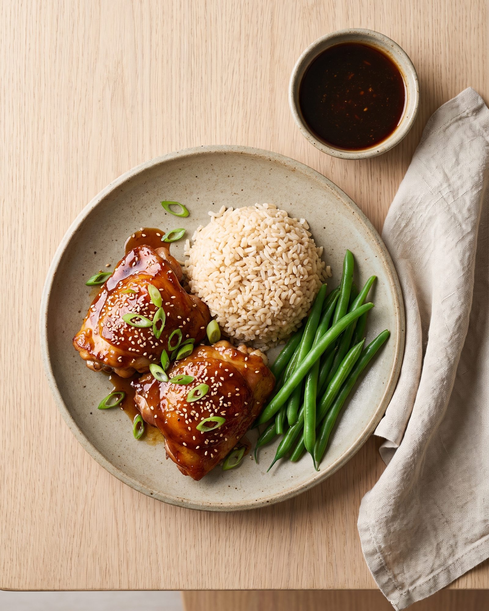 High Protein Honey Garlic Chicken Dinners (AI illustration)